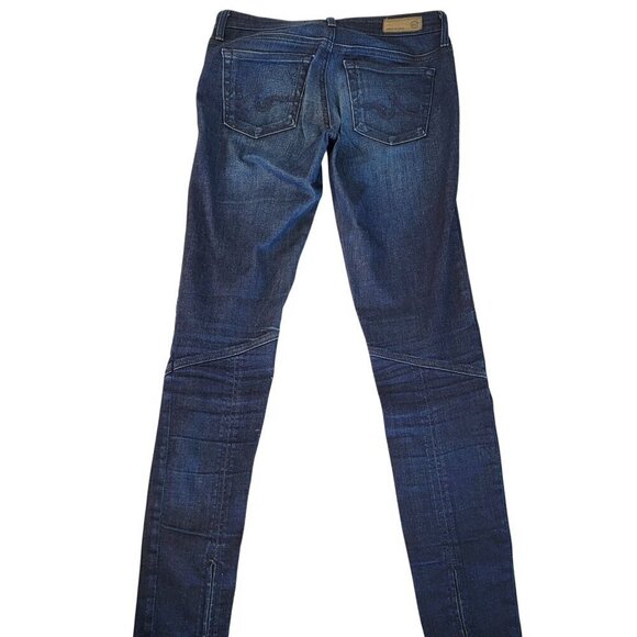 Jeans AG Adriano Goldschmied Women Size 25R The Moto Legging Zipper Ankle - Picture 3 of 16